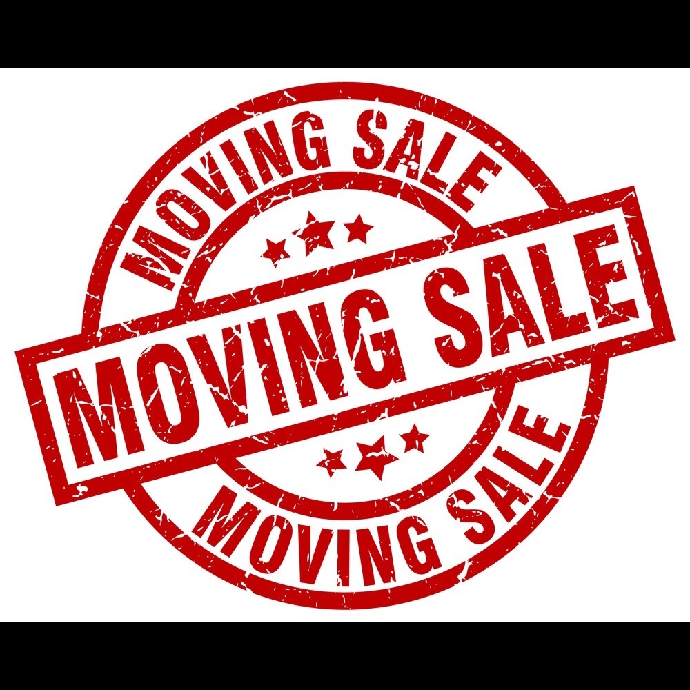 Moving Sale today!